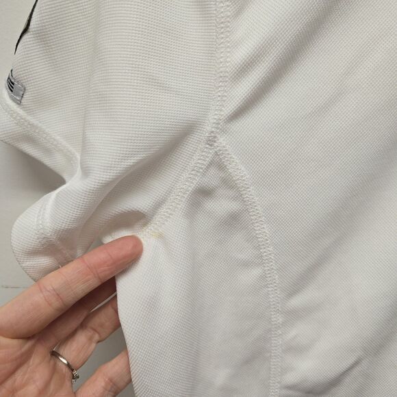 ROMFH Chill Factor Short Sleeve Show Shirt In White Size Medium Equestrian NWT - Picture 11 of 12